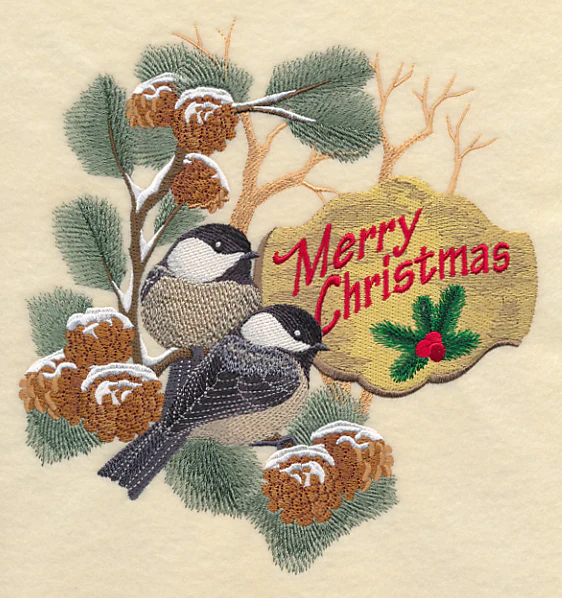 Merry Christmas - Chickadees - Image 5