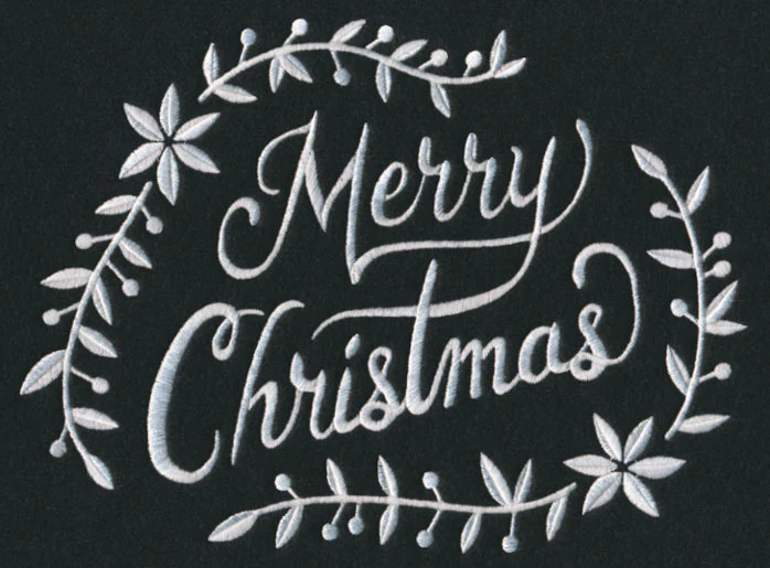 Merry Christmas Laurel (Whitework)