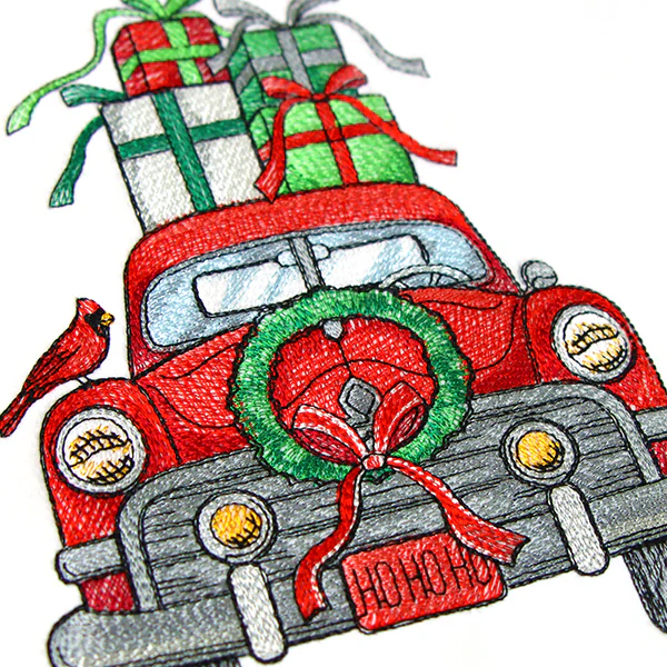 Merry Christmas Retro Car - Image 6