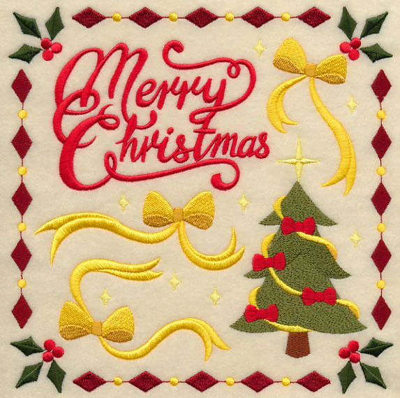 Merry Christmas Ribbons