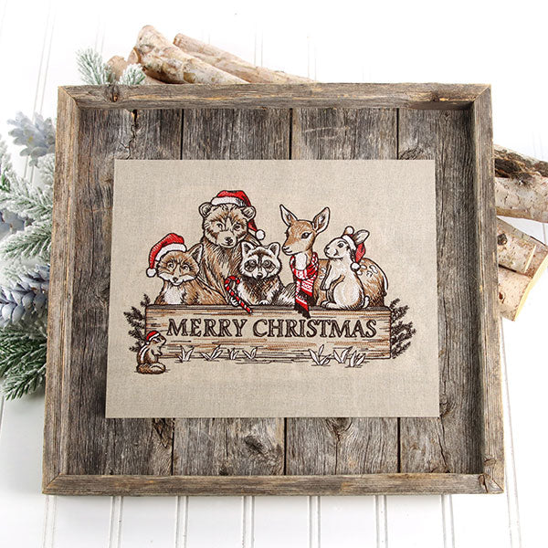 Merry Christmas Welcome Woodland Animals Feature - Image 6