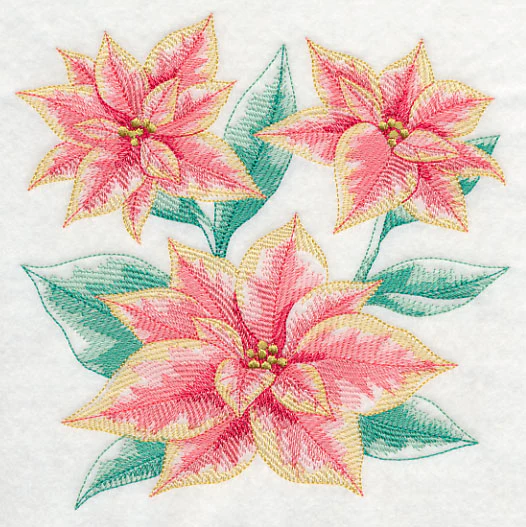 Merry Marble Poinsettia Sketch - Image 2