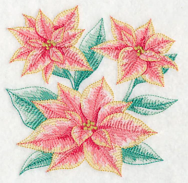 Merry Marble Poinsettia Sketch - Image 4