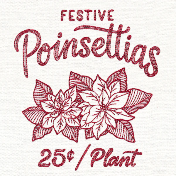 Merry Market - Festive Poinsettias - Image 3