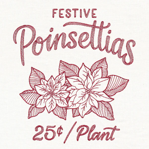 Merry Market - Festive Poinsettias - Image 5