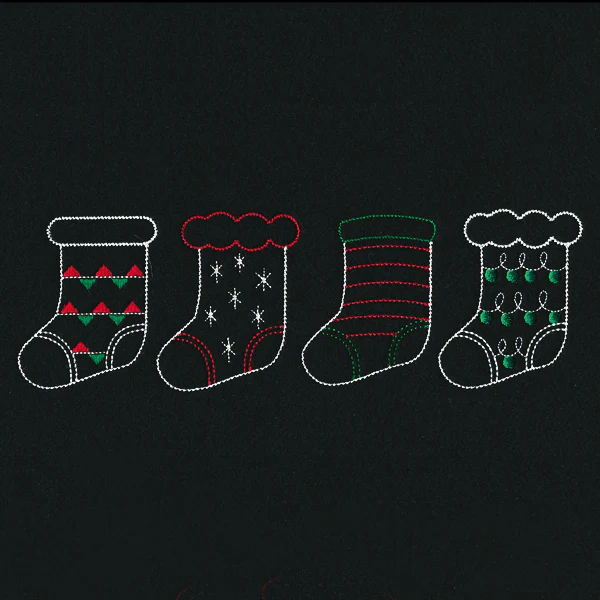 Merry Modern Stocking Border - Image 2