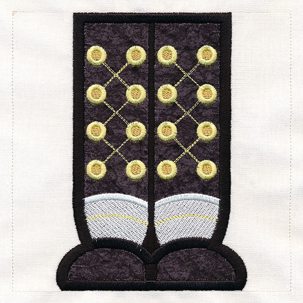 Merry Nutcracker Wall Hanging - Feet (Applique)