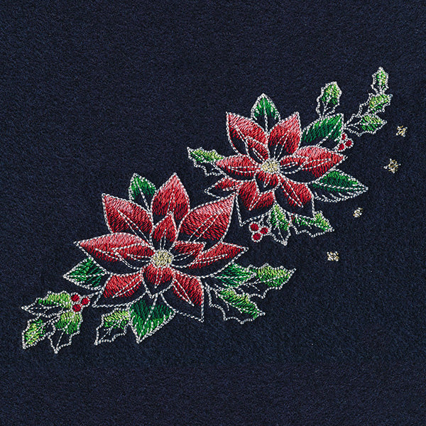 Midnight Christmas Garden - Poinsettias 2 - Image 2