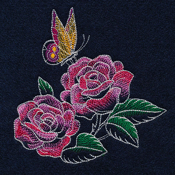 Midnight Garden Monarch & Roses Accent - Image 4
