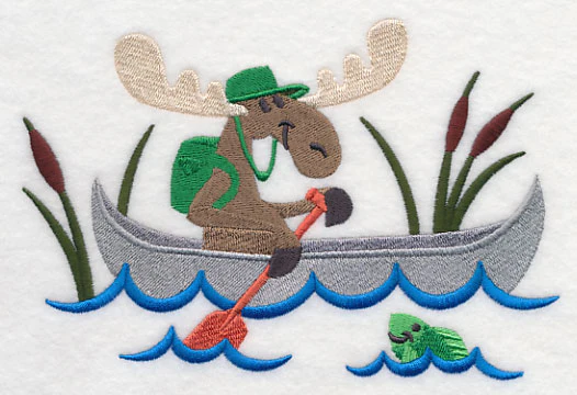 Mister Moose in a Canoe - Image 3