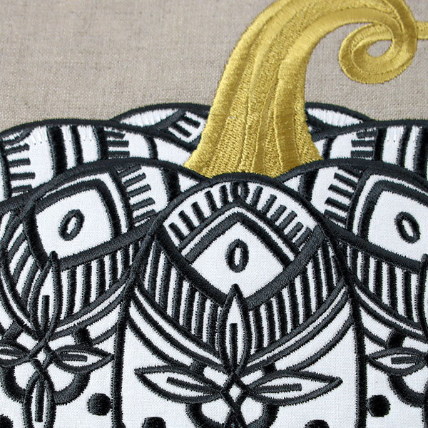 Modern Art Deco Pumpkin (Applique) - Image 8