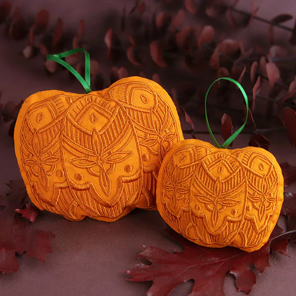 Modern Art Deco Pumpkin Stuffie (In-the-Hoop) - Image 4