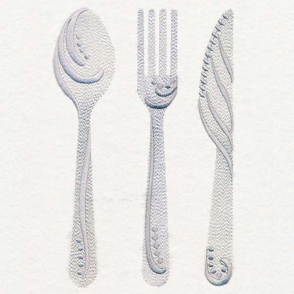 Modern Cutlery Trio - Image 2