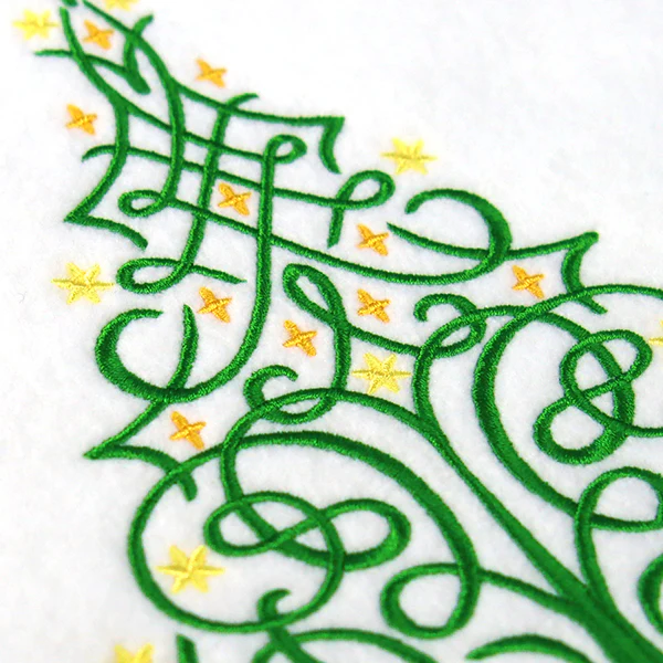 Modern Swirls Christmas Tree - Image 2