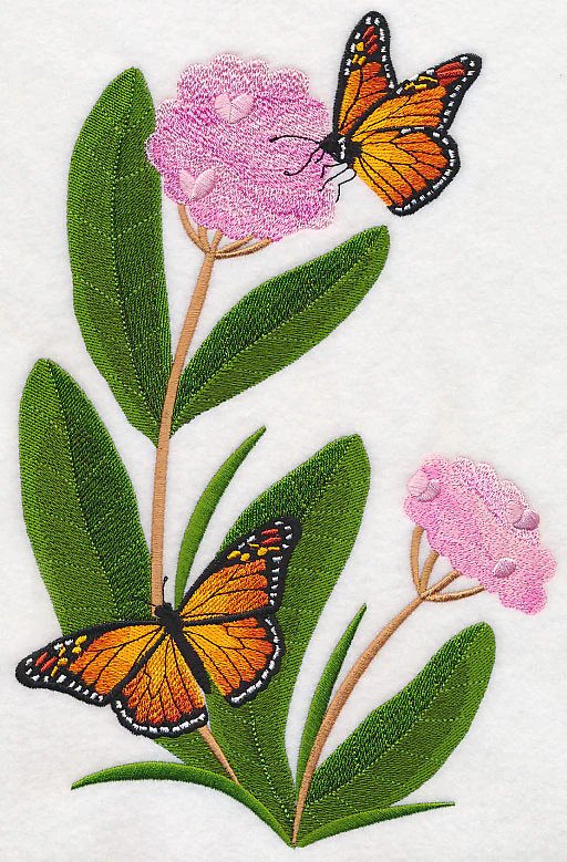 Monarchs and Milkweed Spray - Image 5