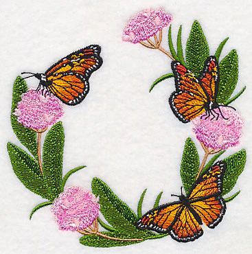 Monarchs and Milkweed Wreath - Image 4