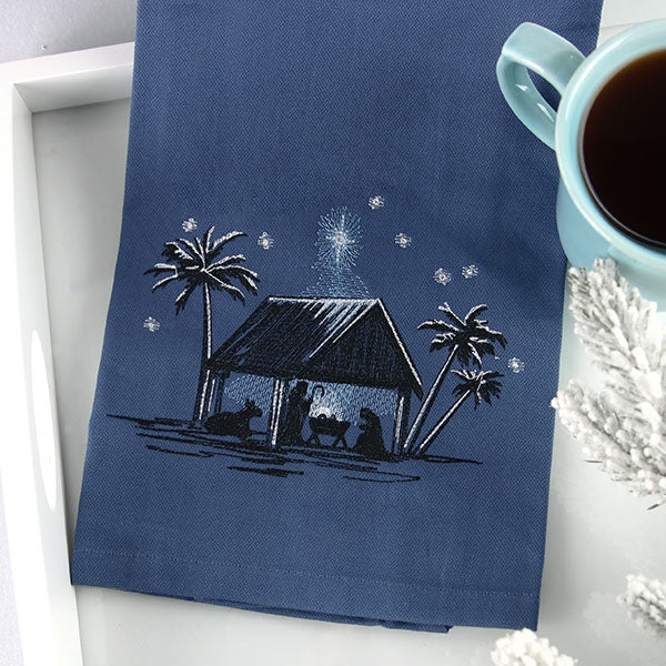 Moonlit Christmas Manger Scene - Image 4