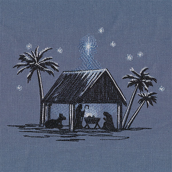 Moonlit Christmas Manger Scene - Image 5