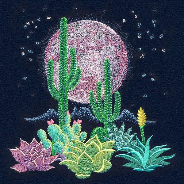 Moonlit Desert Scene - Image 3
