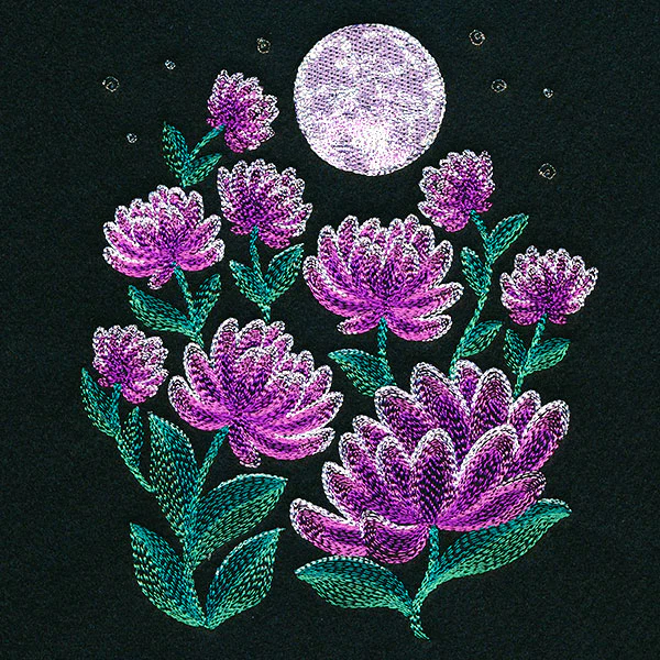 Moonlit Garden Scene - Image 3