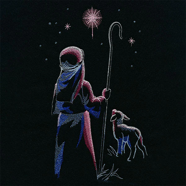 Moonlit Shepherd Boy on Christmas