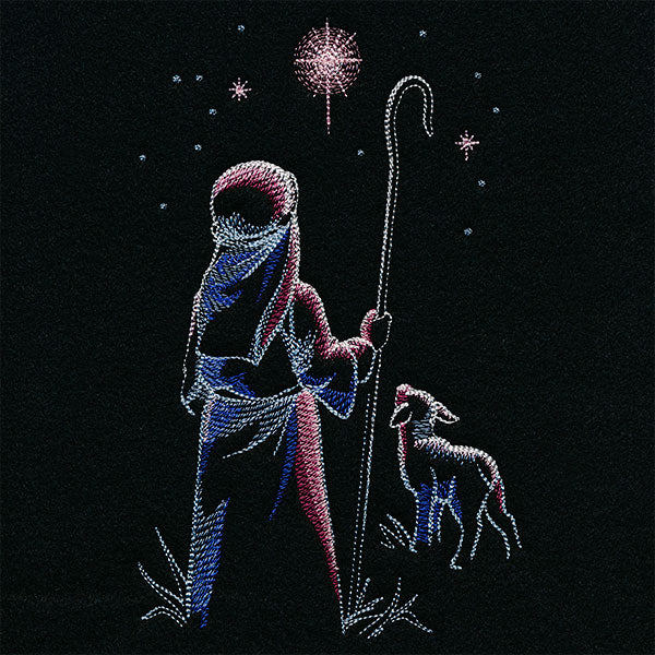 Moonlit Shepherd Boy on Christmas - Image 3