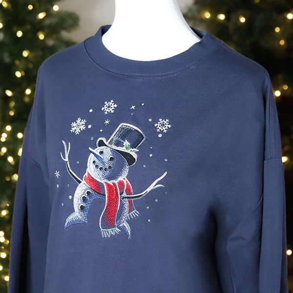 Moonlit Snowfall Snowman - Image 8
