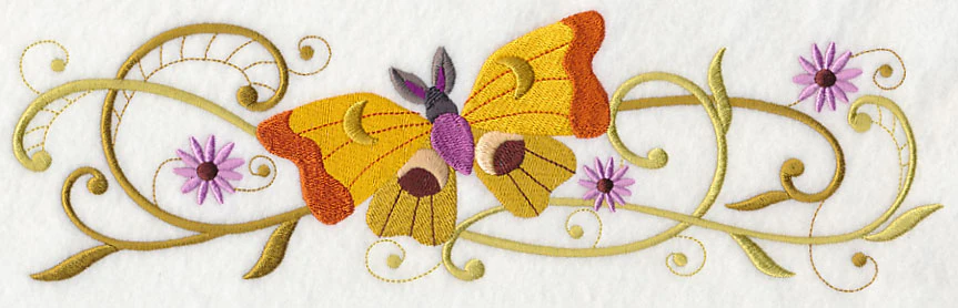 Moth Masquerade Potpourri Border