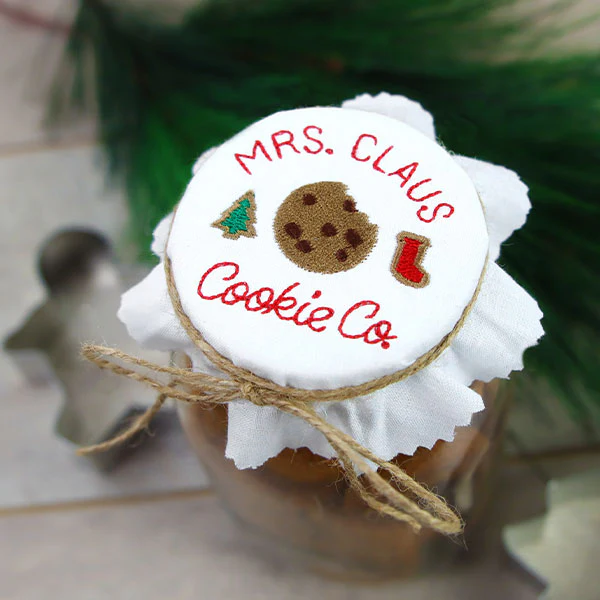 Mrs. Claus Cookie Co. Jar Topper - Image 7