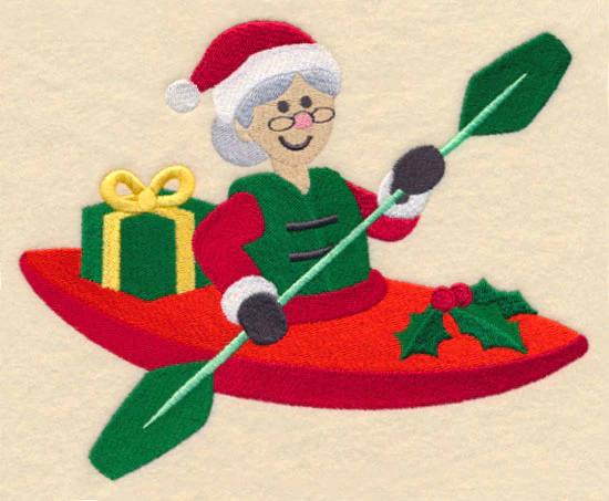 Mrs. Claus in Kayak - Image 4