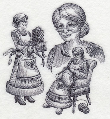 Mrs. Claus Sketch - Image 3