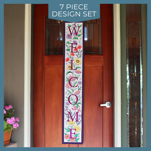 Multi-Piece Floral Welcome Sign