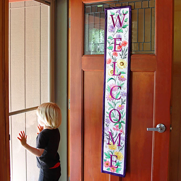 Multi-Piece Floral Welcome Sign - Image 2