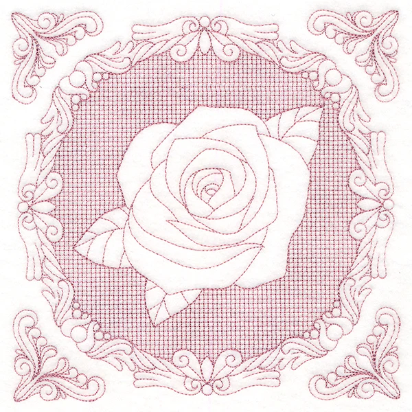 Nature's Cameo - Rose (Trapunto) - Image 2
