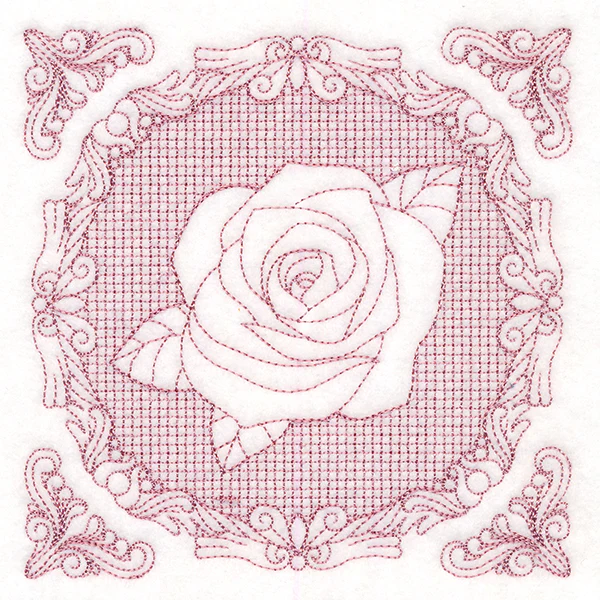 Nature's Cameo - Rose (Trapunto) - Image 4