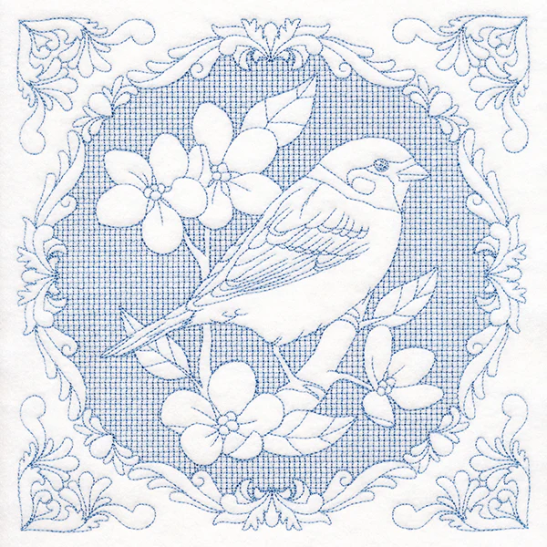 Nature's Cameo - Sparrow (Trapunto) - Image 6