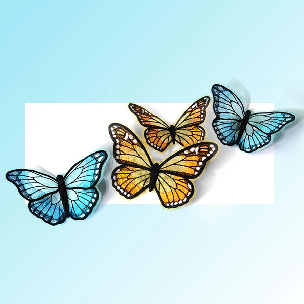 Nature's Majesty - Blue Morpho Butterfly (Organza) - Image 2