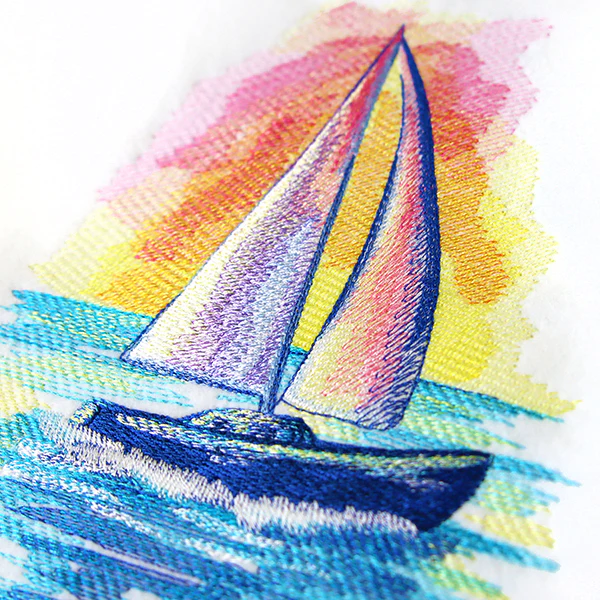 Nautical Dreams Sailboat in Watercolor - Image 6