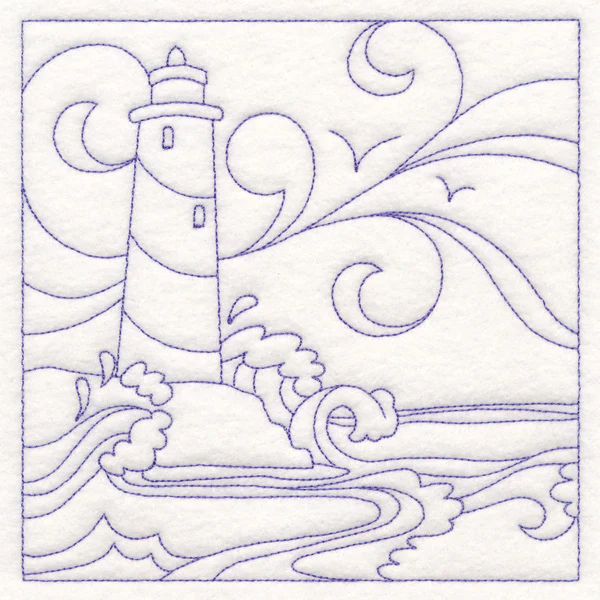 Nautical Quilting - Lighthouse (Double Run) - Image 3