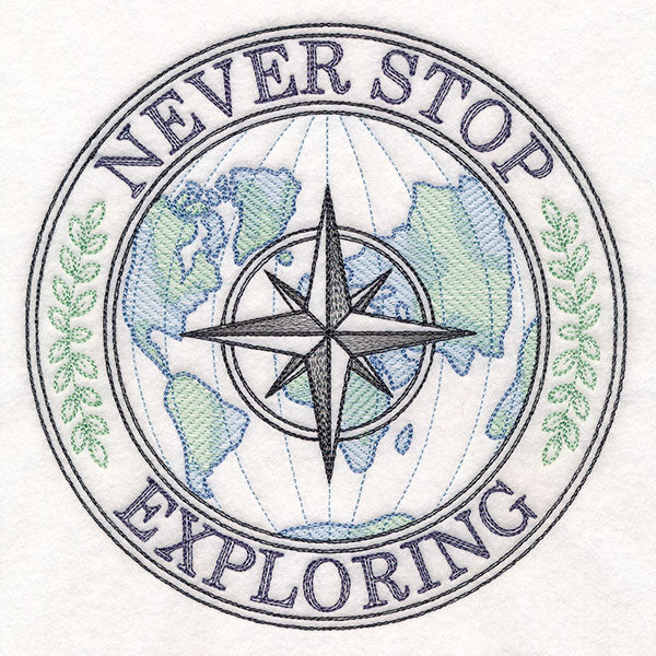 Never Stop Exploring Stamp - Image 3