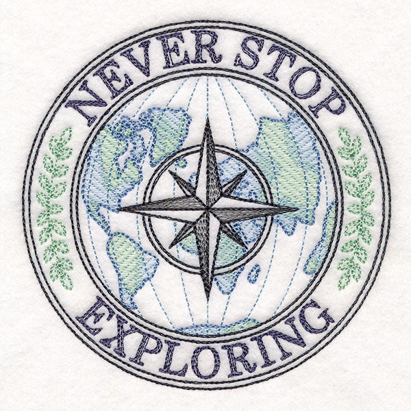 Never Stop Exploring Stamp - Image 7