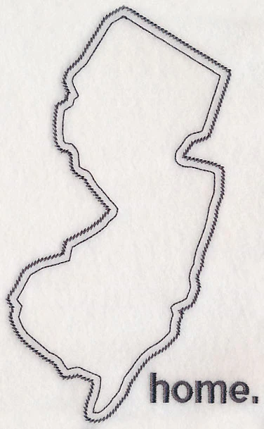 New Jersey Outline (Vintage)