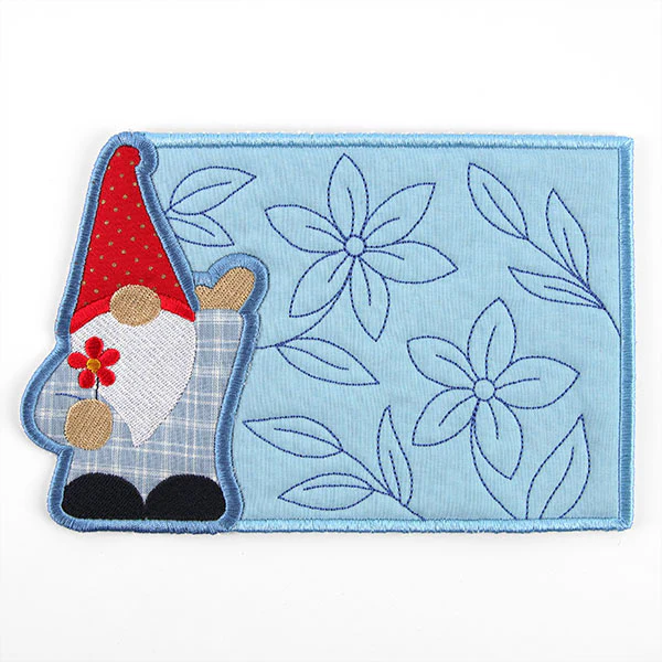 Nice to Gnome You Mug Rug (In-the-Hoop) - Image 2