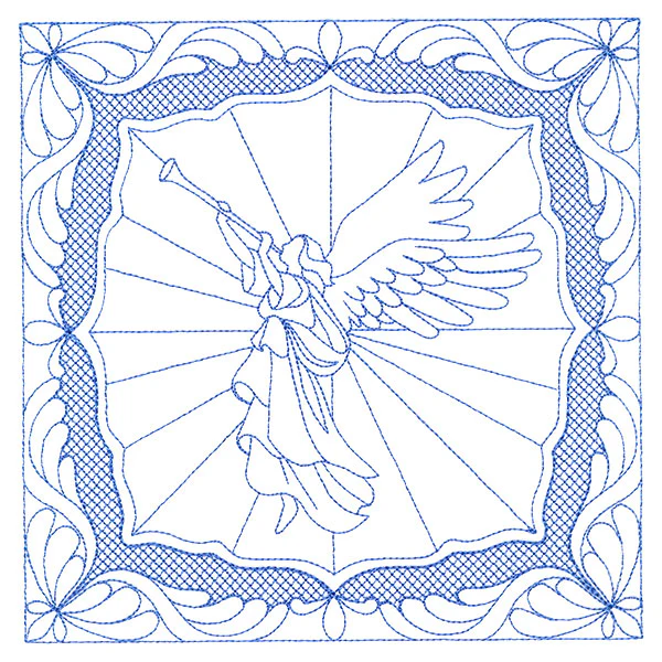 Night Divine Quilting Square - Angel (Double Run) - Image 2