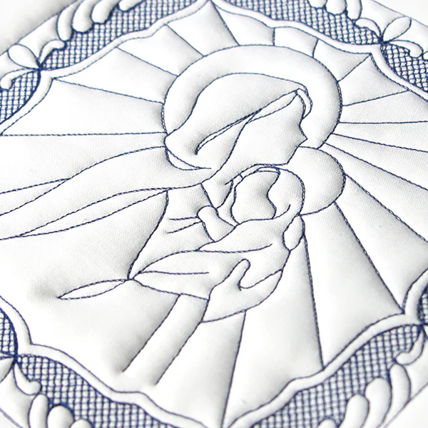 Night Divine Quilting Square - Mary and Jesus (Double Run) - Image 10