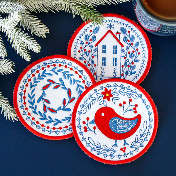Nordic Necessities Coaster - House (In-the-Hoop) - Image 6