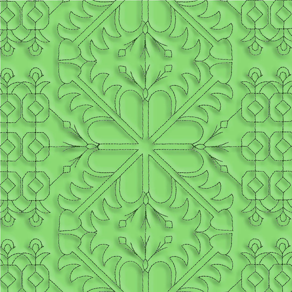 Nordic Traditions - Flower (Edge-to-Edge Quilting)