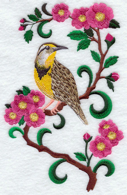 North Dakota Western Meadowlark and Prairie Rose Medley - Image 2