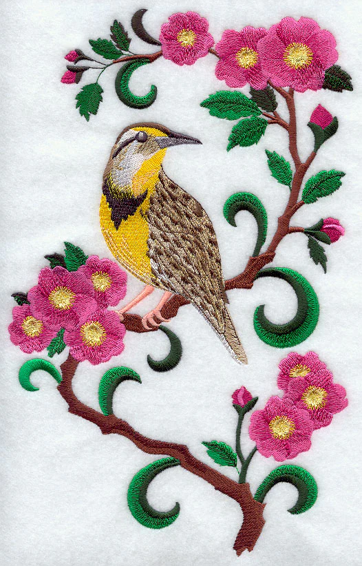 North Dakota Western Meadowlark and Prairie Rose Medley - Image 4
