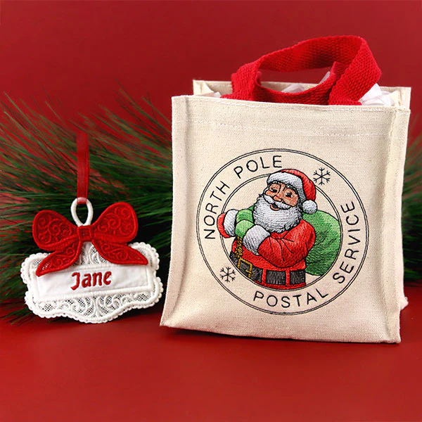 North Pole Postal Service Santa Stamp - Image 2